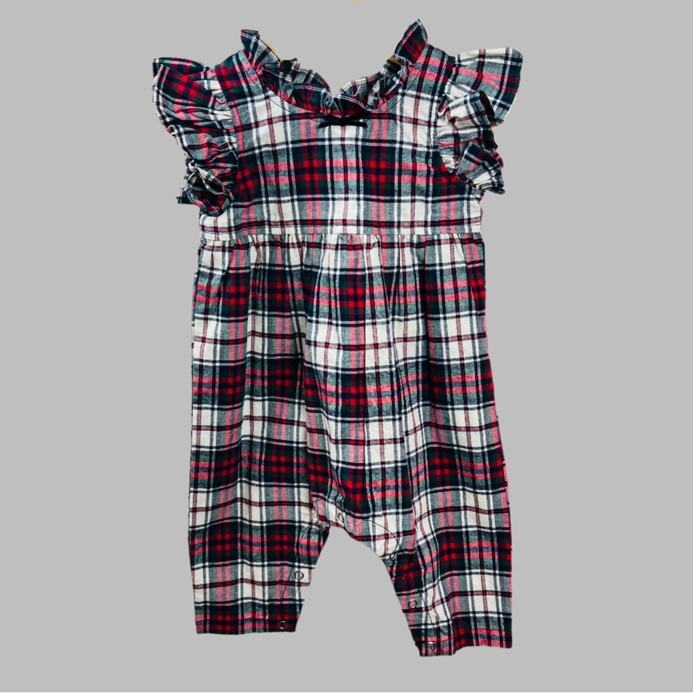 Pink Chicken Jennifer Jumper in Holly Tartan 3-6M